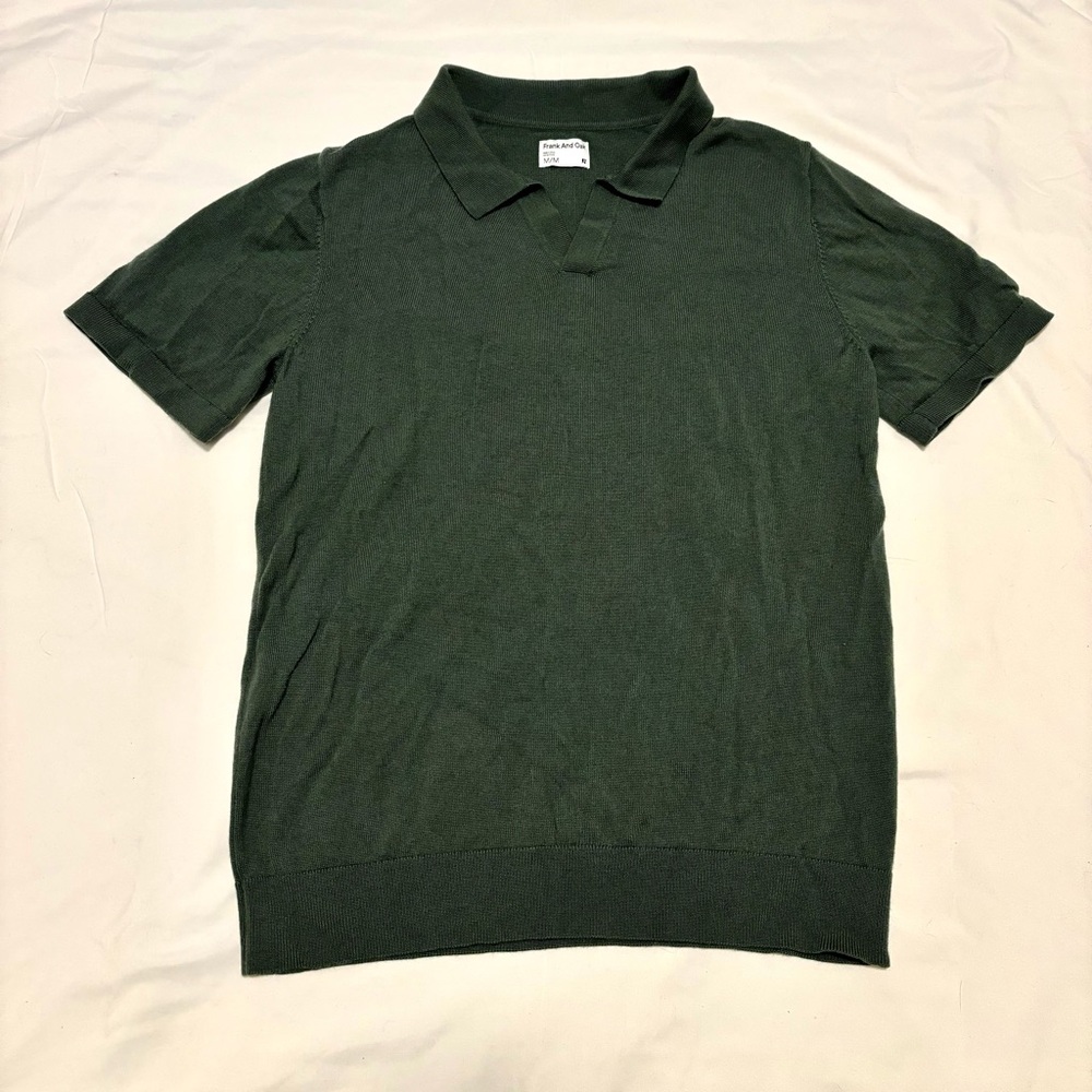 Frank and Oak Johnny Collar Merino Polo